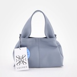 Сумка Саломея 2026 гладкий серо-голубой