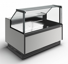 Гастрономическая витрина BAVARIA 4 Carboma GC110 SP 1,25-1 рыба на льду закрытая (версия 2.0) (без боковин)