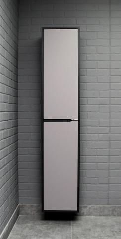 Пенал подвесной 35 Карат Серый тауп без ящика правый