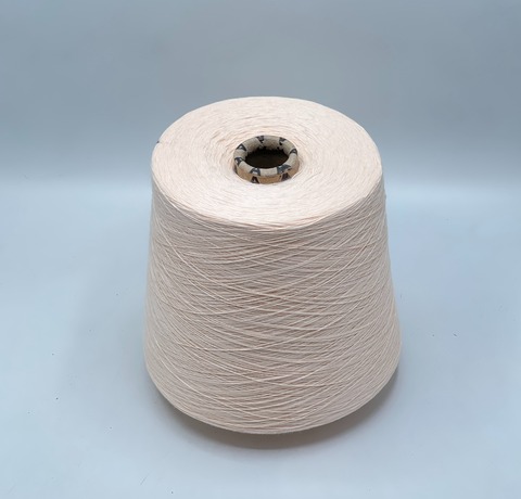 Бобинная пряжа,Cotton combed, 1693м. 100%Хлопок, Разбеленно-абрикосовый(3045), 39311