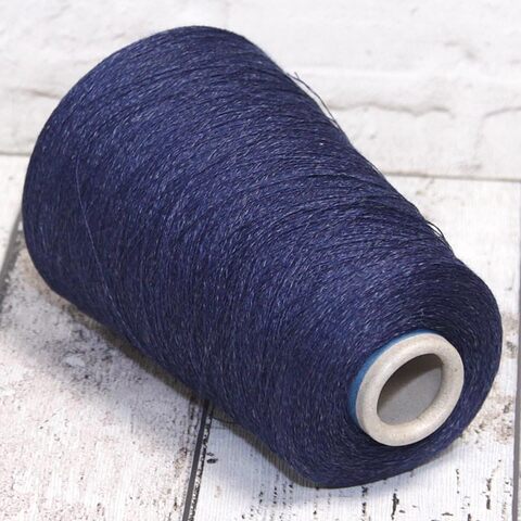 Лен (65%) с хлопком SERVIZI E SETA / PASHA 2/36 темно-синий