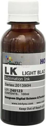 Чернила DCTec сублимационные Y203H Light Black (серый) 100 мл