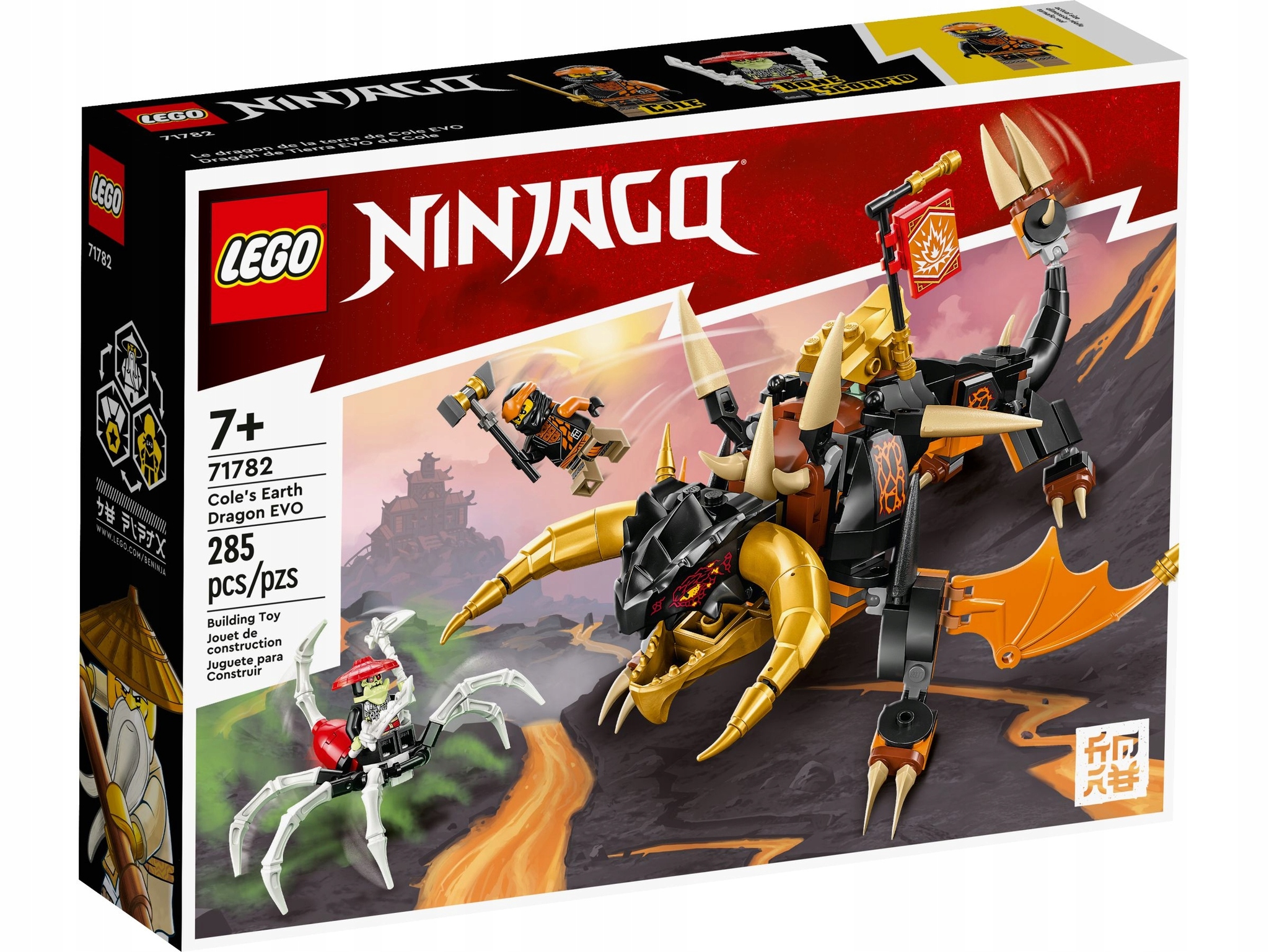 Конструктор LEGO Ninjago Земляной Дракон Коул EVO 71782 купить в Москве |  Доставка по России.