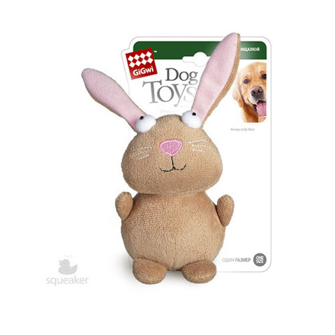 Triol игрушка для собак Кролик с пищалкой