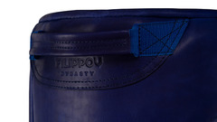 Напольный боксерский мешок EXCLUSIVE ONSERS FILIPPOV 170см/35см/58кг, бело-синий
