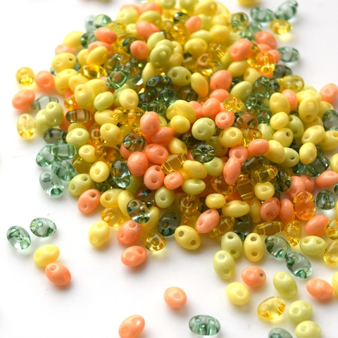 Бисер Twin Микс №32 желто-салатовый