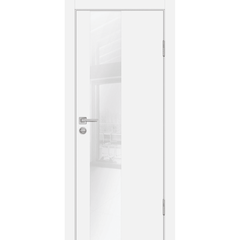 Купить Межкомнатная дверь экошпон Profilo Porte P-6 белая кромка ABS остеклённая