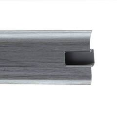 Пластиковый плинтус Royce 58 мм (2200x58x20) 855 Серебристый Жемчуг