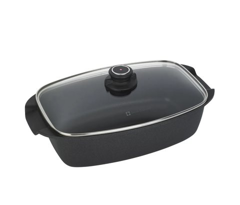 Жаровня с крышкой Swiss Titan ST61033c 21x33 см