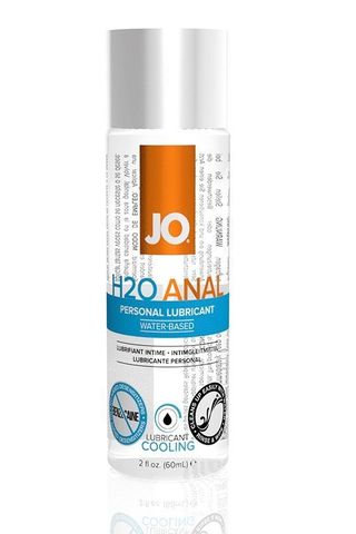 Анальный охлаждающий и обезболивающий лубрикант на водной основе JO Anal H2O COOLING - 60 мл. - System JO JO H2O Anal JO40210