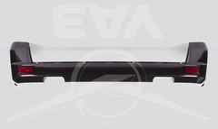 Накладка заднего бампера УАЗ-3163 (с2015г.) А/М (черный металлик)