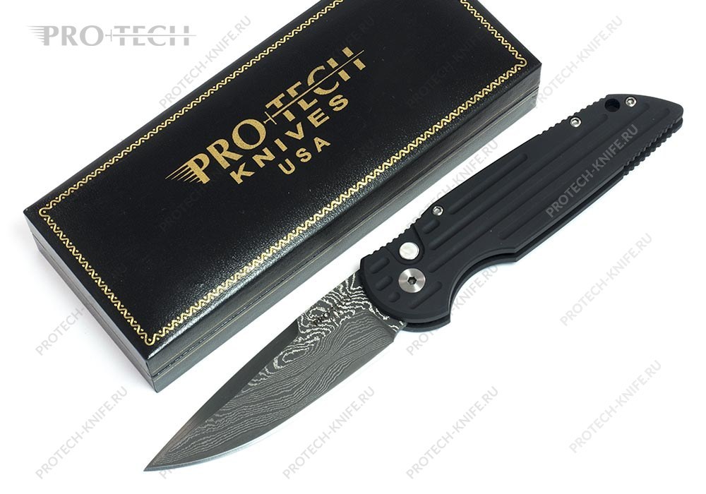 Нож Pro-Tech TR-3 Damascus 1 of 20 Automatic limited - фотография 