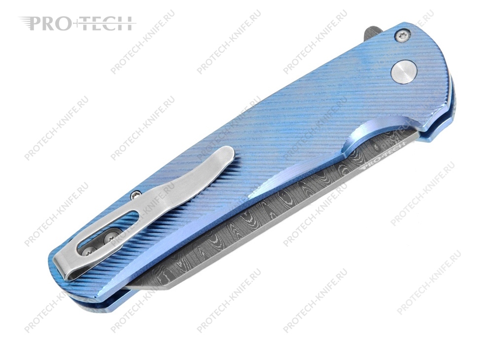 Нож Pro-Tech Malibu Titanuim Custom 5242 Blue - фотография 