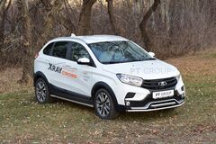 Защита порогов вогнутая Ø51 мм (НПС) LADA XRAY Cross с 2018