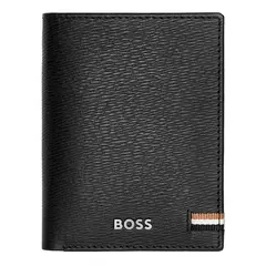 Визитница тройное сложение кожаная HB Iconic Black