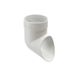 Наконечник водосточной трубы Standard, белый