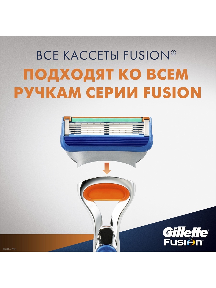 Кассеты для бритья Gillette Fusion 2 шт