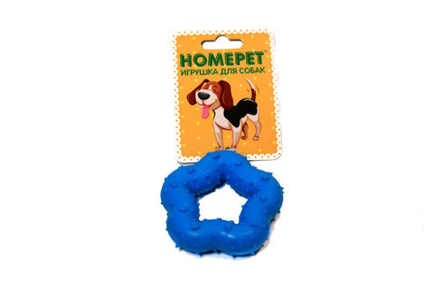 Homepet игрушка для собак Звезда с рисунком лапки TPR 9см