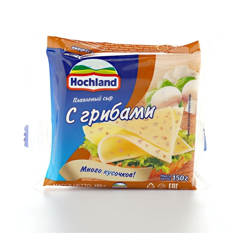 Сыр плавл HOCHLAND Грибы 150 гр нарезка РОССИЯ