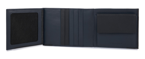 Кошелек мужской Piquadro Pulse PU1240P15/BLU3 тёмно-синий, кожа натуральная