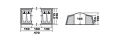 Кемпинговая палатка Jungle Camp Toledo Twin 4 (70834)