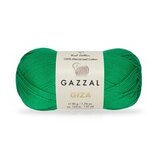 Пряжа Gazzal Giza 2460 бутылочный зеленый