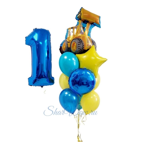 Композиция из шаров для мальчика на день рождения 