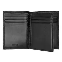 Визитница тройное сложение кожаная HB Iconic Black