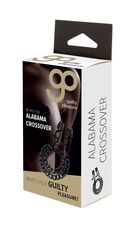 Чёрные зажимы на соски Alabama Crossover Nipple Clamps с цепью - 