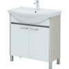 Aquanet 274170 Тумба Донна 80 цв.бел.дуб/белый (Yalaier) (274170)