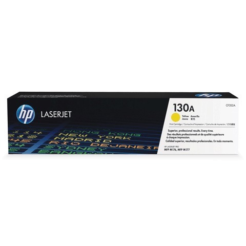 Картридж лазерный HP (CF352A) ColorLaserJet M176n/M177fw, желтый, оригинальный, ресурс 1000 страниц