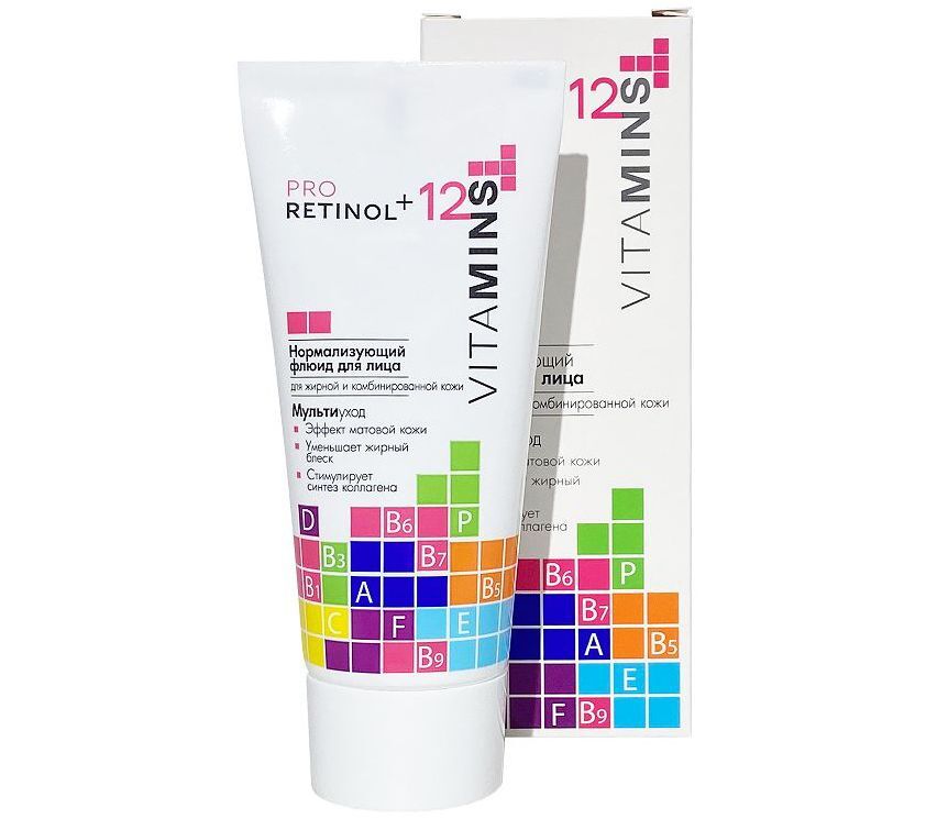 MODUM PRO RETINOL + 12 VITAMINS Флюид нормализующий для лица, 50г