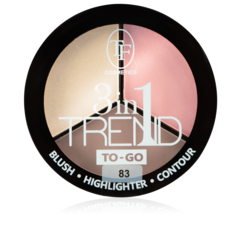 TF Палетка для контуринга лица Trend To Go тон 83  холодный розовый  CTP-18