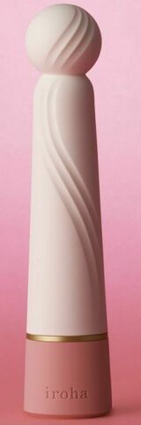 Нежно-розовый вибратор с шаровидной мягкой головкой IROHA Rin+ Sango - 16 см. - Tenga IROHA Vibrators MRP-02