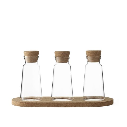 Емкости для хранения на подставке 3 шт VIVA Scandinavia Cortica Прозрачный