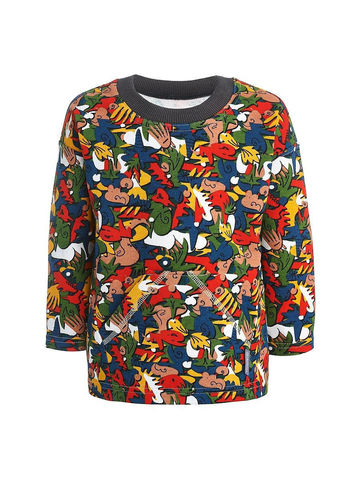 Лонгслив-оверсайз из футера "Граффити"