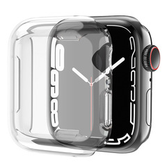 Прозрачный силиконовый чехол-бампер для часов Apple Watch 7 серии, 41мм, HD Clear Ultra Thin