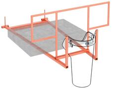 Кронштейн крышевой Полимер-Групп(2880x2000x1140см;90,1кг;красный) - арт.559339