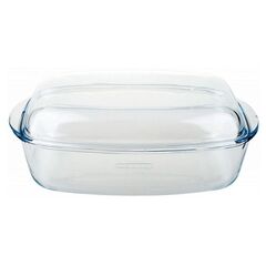 Форма для выпечки стекло, 22х37.5х11 см, 6.5 л, прямоуг, с крыш, Pyrex, 466AA