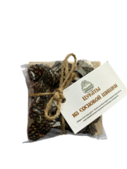 Цукаты из сосновой шишки на деревянной подложке "Монастырский гостинец" 100 гр.