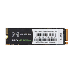 SSD Mastero PRO 512Гб, M.2 2280, NVMe, Retail, TLC, PCIe3.0, DRAM:512Мб, Чтение:3400мб/с, Запись:2200мб/с (MST-PRO-SSD-M2-512G)