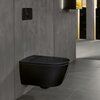 Villeroy&Boch V0E100S0 Унитаз, Villeroy&Boch, Viclean, безободковый (с открытым смывным краем), тип установки-подвесной, ширина, мм-385, глубина, мм-595, высота, мм-360, форма чаши-овальная, выпуск-горизонтальный, сиденье с функцией биде-в комплекте,