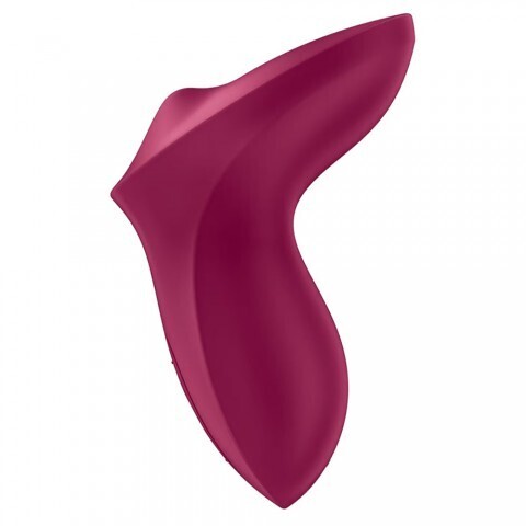 Стимулятор клитора Satisfyer Exciterrr Rolling Lay-on розово-красный