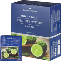 Чай Деловой Стандарт Earl grey mystery черн.с бергамотом 100 пакx2гр