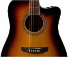 Гитара электроакустическая шестиструнная  FLIGHT AD-200 CEQ 3TS