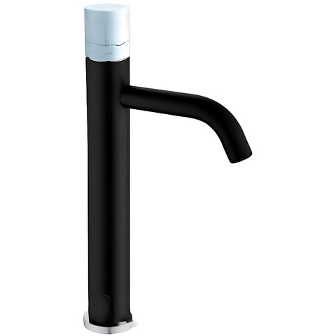 Boheme 122-B-MR-W Смеситель STICK для умыв. выс. BLACK MRAMOR WHITE_Комплект
