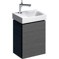 Шкафчик для раковины Geberit Xeno², с одной дверью: B=38см, H=52.5см, T=26.5см, Серый / Меламин, древесная структура фото