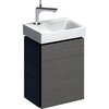 Шкафчик для раковины Geberit Xeno², с одной дверью: B=38см, H=52.5см, T=26.5см, Серый / Меламин, древесная структура