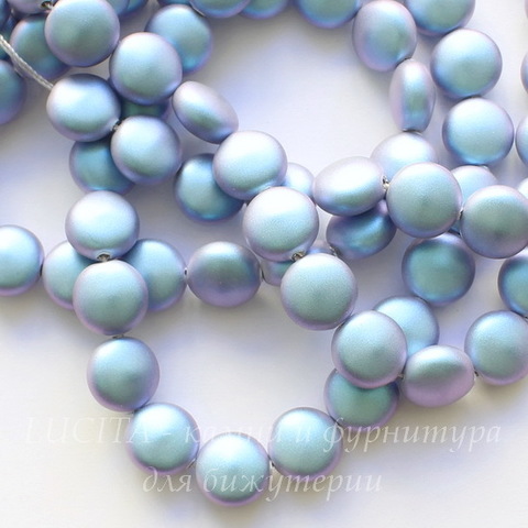 5860 Хрустальный жемчуг Сваровски Crystal Iridescent Light Blue круглый плоский 10 мм
