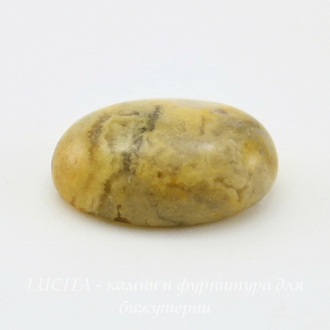 Кабошон овальный Агат "Крейзи", 18х13 мм №35